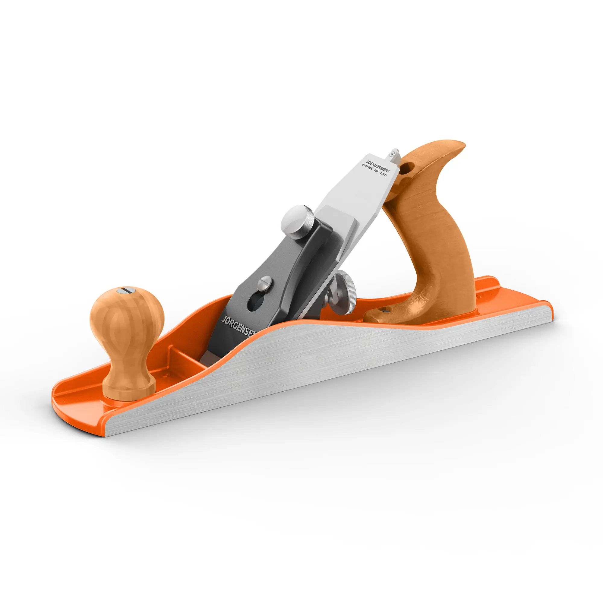 #BacktoSchool JORGENSEN No.5 Wood Planer, Hand Planer for Woodworking, Jack Plane for Flattening, Smoothing - Professional Hand Plane with Ductile Iron Body, Adjustable Cutting Depth, Ergonomic Handle