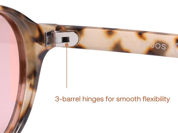 SOJOS Trendy Oval Polarized Sunglasses for Women Men, Chic Retro Small Narrow Round Womens Mens Sunnies