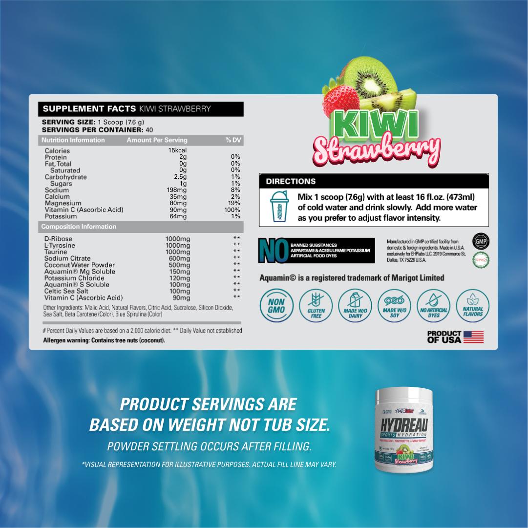 Summer Gear Up x Hydreau Sports Hydration | 40 Serves | Electrolytes & Coconut Water | Magnesium Recovery Blend | Natural Energy Drink Mix