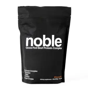 Noble All-in-One Chocolate Protein Powder, 21g Grass-Fed Beef Protein & Collagen, Colostrum & Organ Blend, Whey-Free, Seed Oil-Free, Zero-Carb, 30 Servings (1.76lbs)