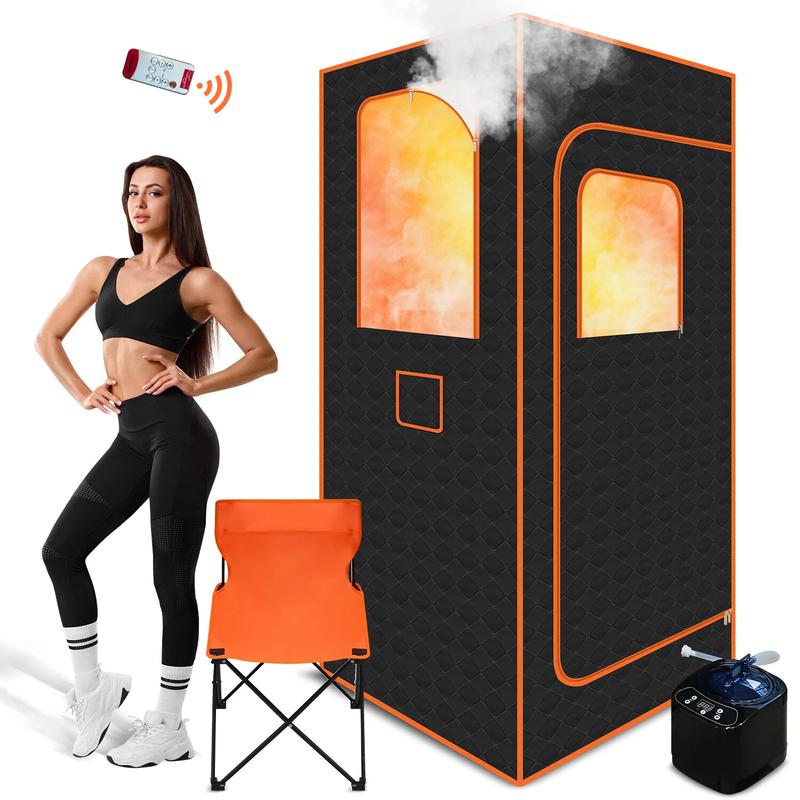 Portable Mobile Home Sauna 10-Min Quick Heat 9 Steam Modes 5-Layer Insulation Single Double Use for Personal Relaxation Post-Workout Recovery
