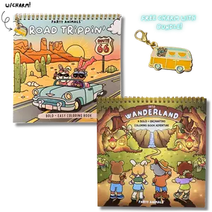 Road Trippin' + Into Wanderland Gold Spiral-Bound Bundle - Free Charm Included