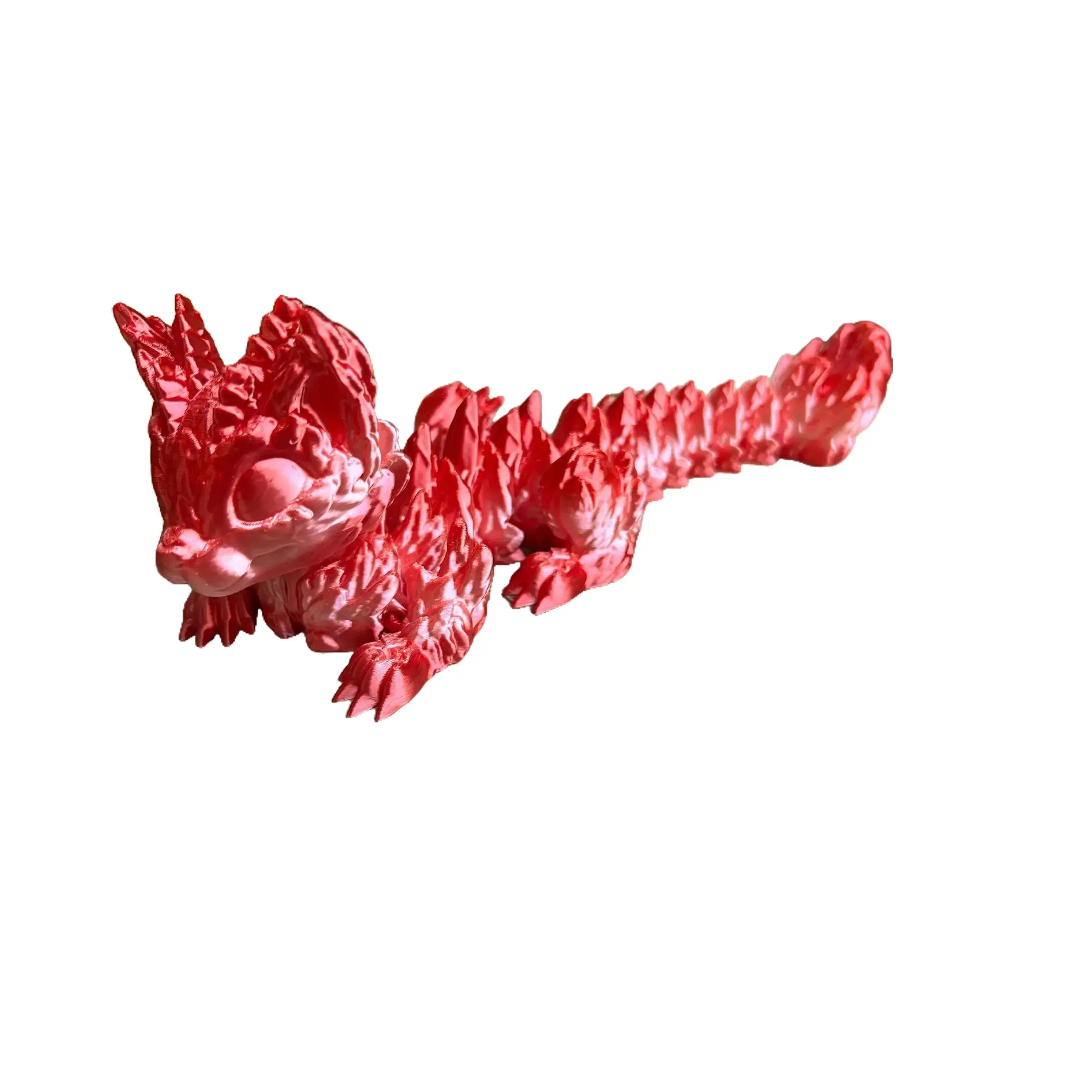 Cat Dragon - 9 Inches - Desktop or Fidget Toy - Articulated Feline Themed Dragon - 3D Printed - Choose a color!