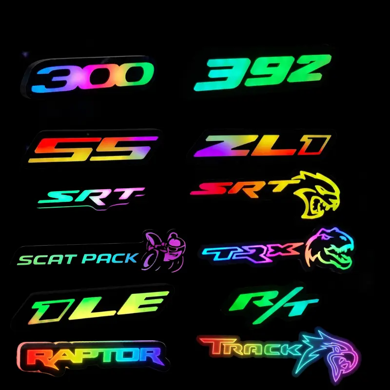 RGB LED Grille Badge for Dodge Charger, Challenger, Durango, Trackhawk, Ram TRX,Camaro, Mustang, Infiniti, WRX, AMG, Nissan, Honda, & Trucks | SRT Hellcat Redeye Trackhawk TRX R/T SS ZL1 | App Controlled Light Up Emblem