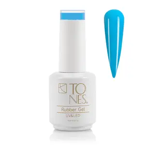 Rubber Base Gel #45 - Bright Blue | Blue | UV/LED | 15 mL / .50 fl oz