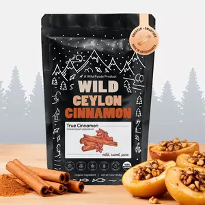 Ceylon Cinnamon Powder Organic, 64 servings - USDA Organic Cinnamon from Sri Lanka