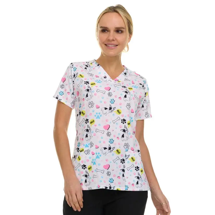 Kendall V-Neck Printed Top| 4513
