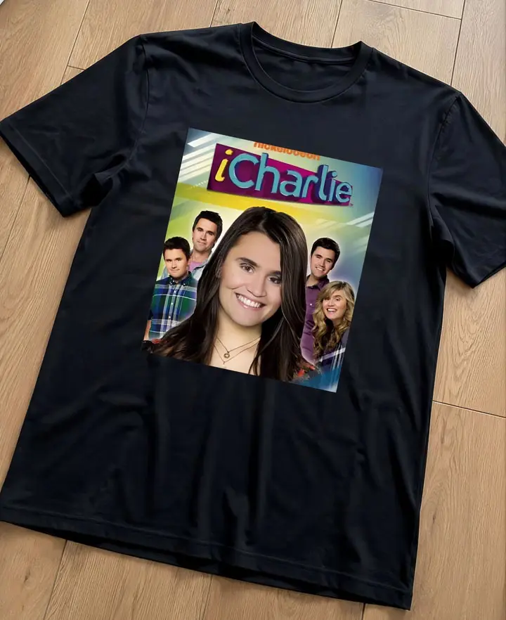 Comfort Colors Kirk ICarly Cast Photo Shirt, TV Show Retro Poster Tee