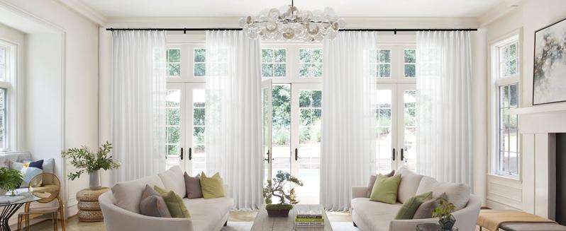 TWOPAGES Flynn Linen Sheer Curtains Neutral Pleated Design Privacy Protection for Living Room & Bedroom Festive New Year Decor Winter Affordable Gift for Home 2026