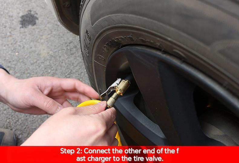 Tire Air Chuck with Clip Adapter, Brass Locking Tire Inflator Hose Adapter, Car Tire Inflator Nozzle Connector for Vehicle, Automotive Tire Inflator Tire Air Chuck with Clip Adapter, Brass Locking Tire Inflator Hose Adapter, Car Tire Inflator Nozzle Connector for Vehicle, Automotive Tire Inflator