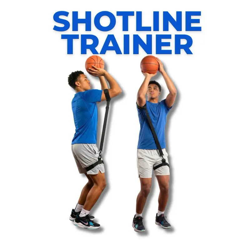 Shotline Trainer - Basketball Shooting Guide, Adjustable Elastic Waist-to-Arm Strap, Lightweight, Flexible, Enhances Form Accuracy for Indoor Gym, Driveway Drills, Lightweight And Flexible, Training Equipment, Elastic Strap