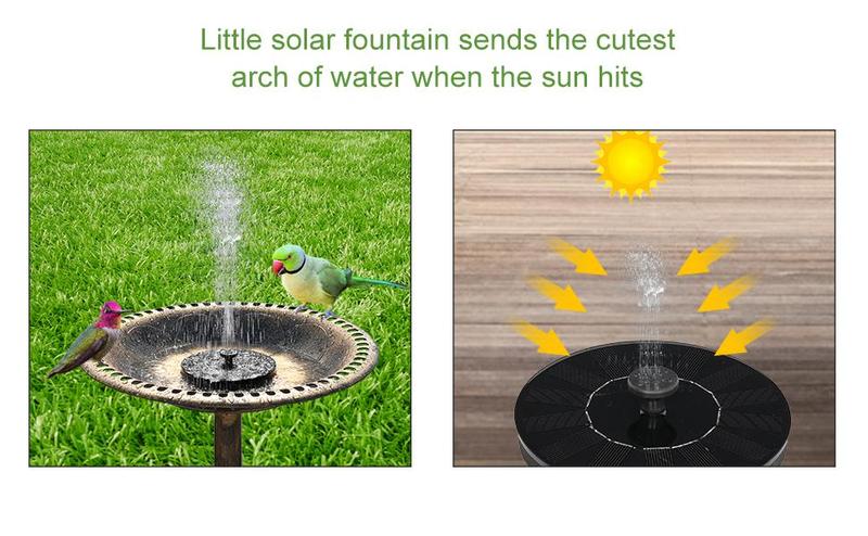 VINGLI 28 Inch Bird Bath with Solar Fountain Antique Copper Weather Resistant Resin Pedestal Birdbaths Floral Accents and Vintage Finish Garden Decor for Outdoor Lightweight Courtyar