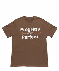 Progress Over Perfect Motivational Tee | Inspirational Graphic Shirt | Positive Mindset Bella Canvas T-Shirt