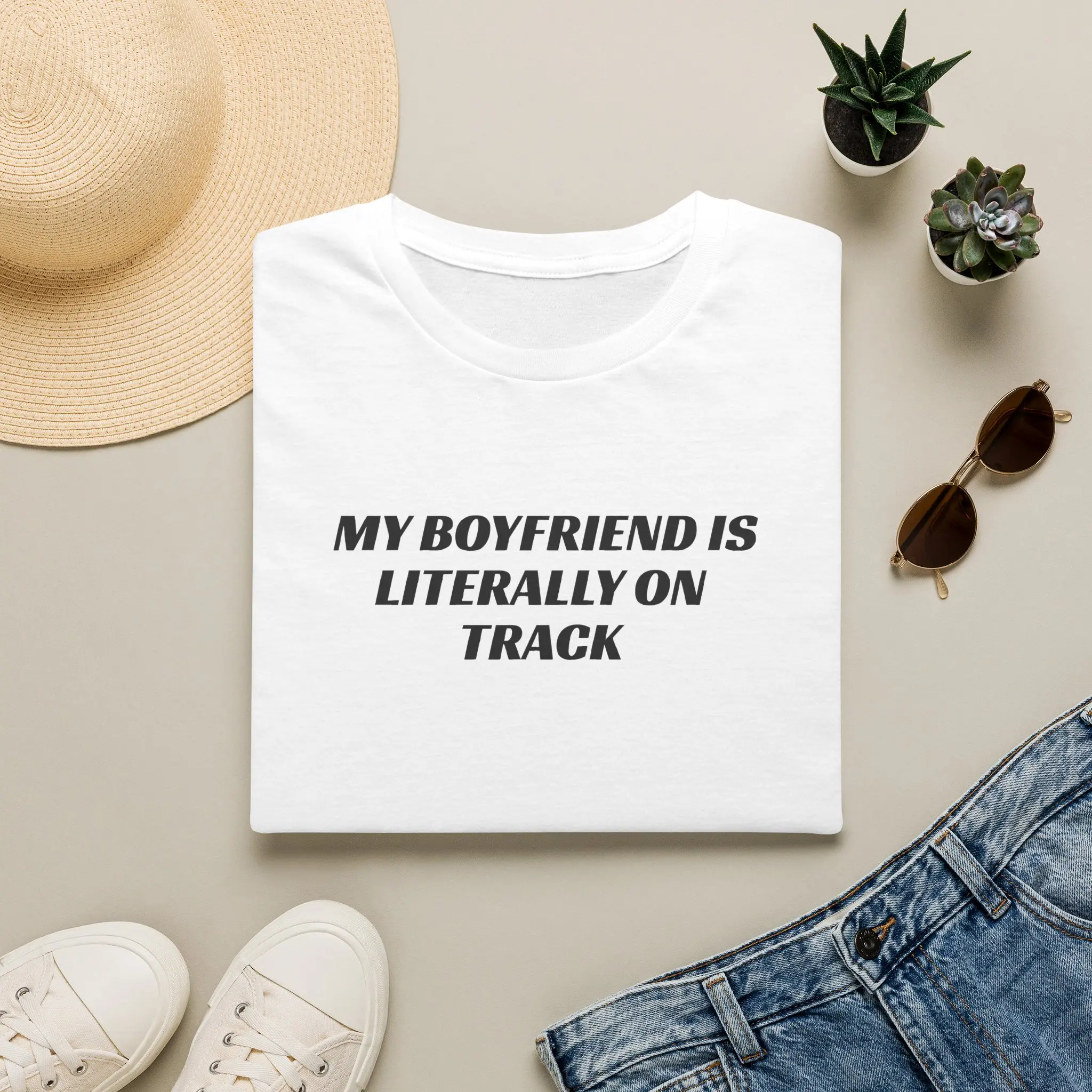 My Boyfriend is Literally on Track T-Shirt
