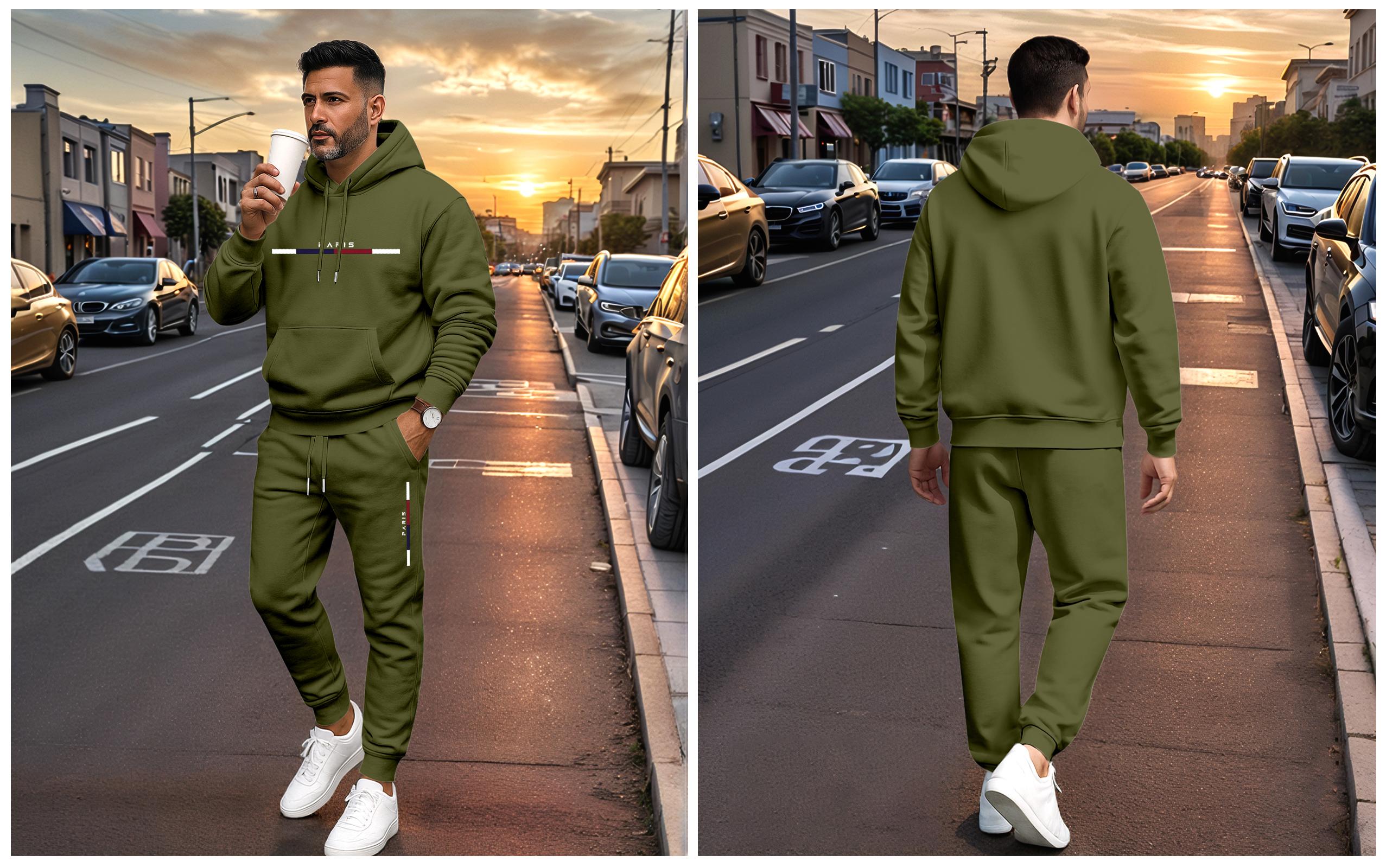Men's Paris Letter Printed Hoodie and Drawstring Sweatpants Set, Menswear, Casual Athletic Long Sleeve Hooded Jacket & Trousers for Fall & Winter, Men's Clothing for Daily Wear, Sportswear Indoor Outdoor, Tracksuit, Athleisure Summer Clothes Men's Paris Letter Printed Hoodie and Drawstring Sweatpants Set, Menswear, Casual Athletic Long Sleeve Hooded Jacket & Trousers for Fall & Winter, Men's Clothing for Daily Wear, Sportswear Indoor Outdoor, Tracksuit, Athleisure Summer Clothes