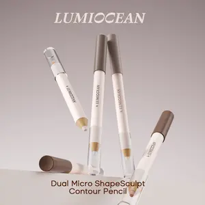 LUMIOCEAN 2-in-1 Dual Micro Contour & Highlight Pencil | Creamy Texture, Long-Lasting, Smudge-Resistant, Skincare-Infused with Camellia Seed Oil & Vitamin E