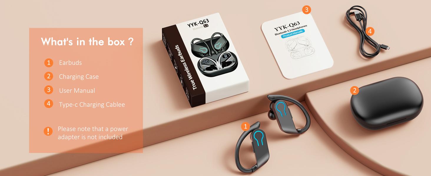 2026 Wireless Bluetooth Earbuds, Bluetooth 5.3 Waterproof Headphones with 120H Playtime, Hi-Fi Stereo Earphones with LED Charging Case & Box Packaging, Sound Isolation for Running, Cool Tech Gadgets for Laptops/Tablets, Gifts for Teen Boys