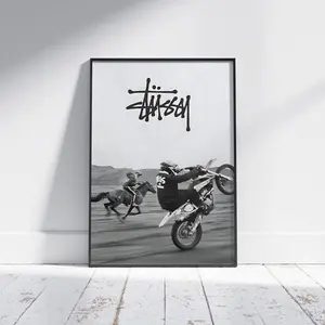 Dirt Bike Wall Art Print – Motocross Action Poster