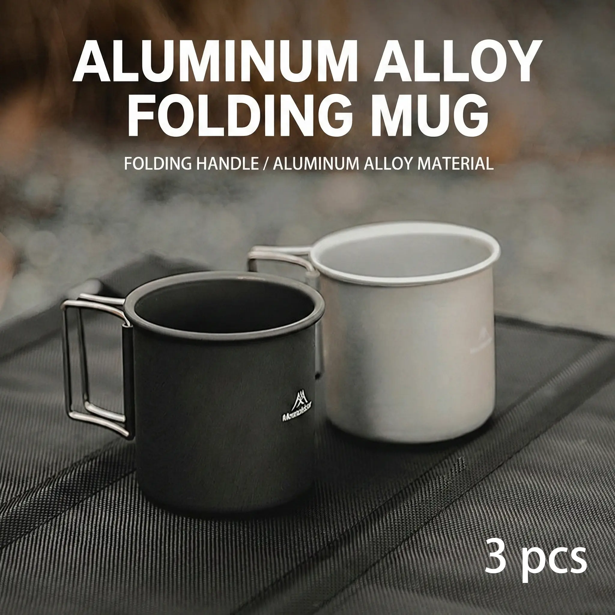 Portable Aluminum Alloy Camping Mug 3pcs Foldable Handle Outdoor Coffee Tea  Cup for Picnic Camping Hiking Lightweight Durable - TikTok Shop