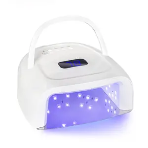 Cordless UV LED Nail Lamp, 60W Rechargeable Nail Dryer Nail Polish Curing Light for Manicure with Auto Sensor & 4 Timer Modes Salon & Home