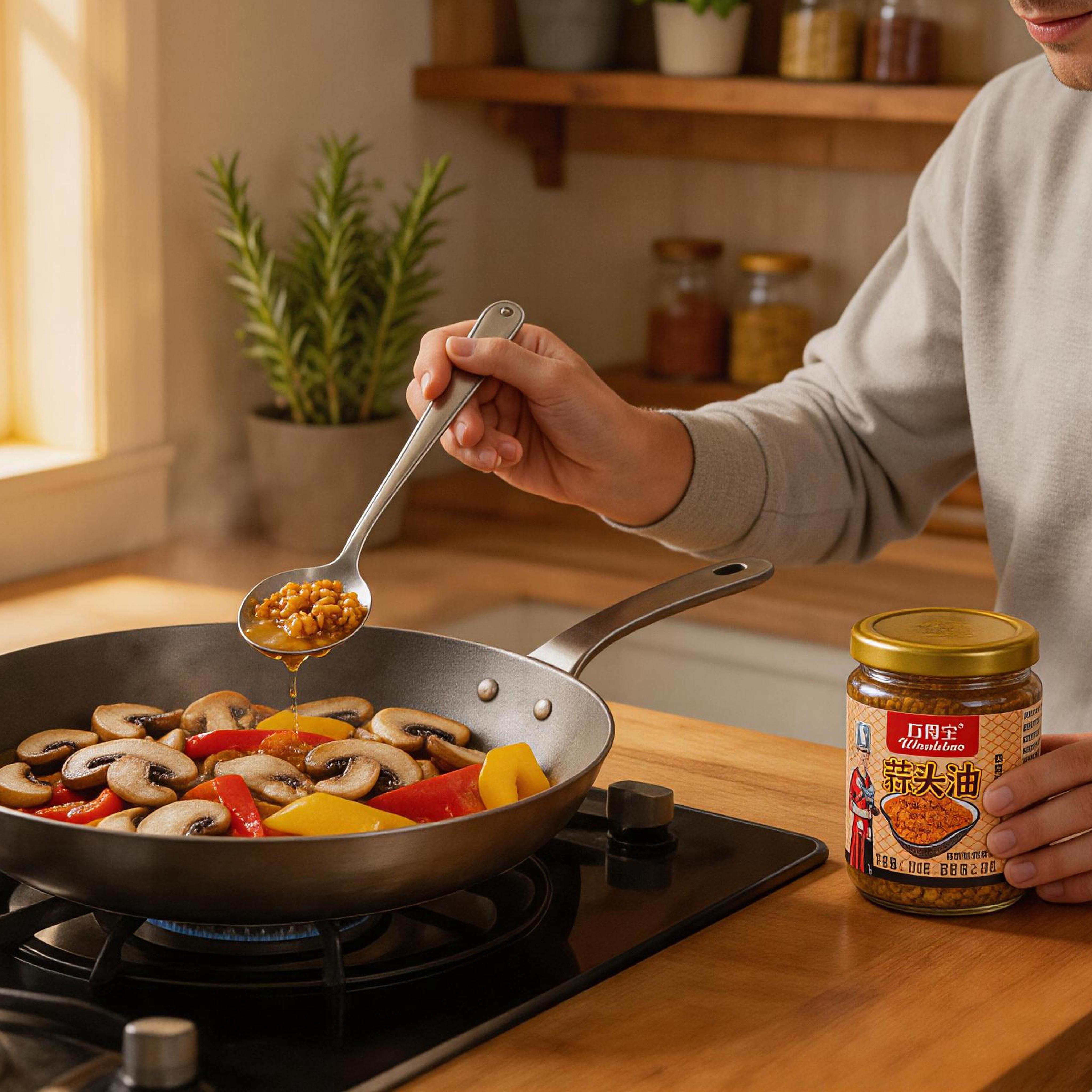 Pure Garlic Infusion Oil 160g - Vegan Safe Plant-Based Savory Seasoning, Chinese-Style Topping for Ramen, Roasted Veggies, Dairy-Free Rich Allium Flavor for Home Chefs#backtoschool