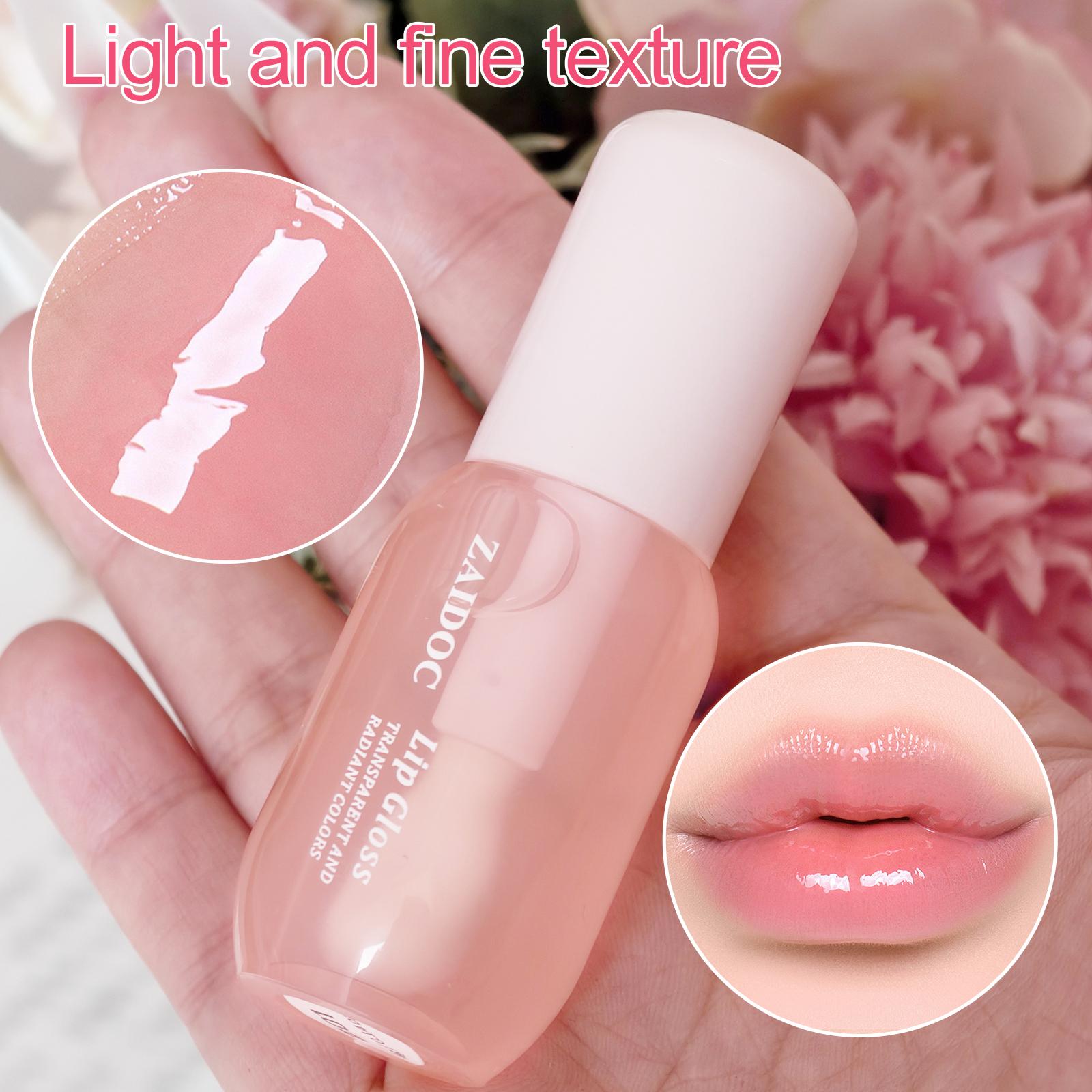 2PCS Moisturizing Lip Oil -4–6H Lasting Hydrating Glossy Lip Glaze Stick for Girls & Women, Plumping Effect with Moisturizing & Glossy Finish, Buy 1 Get 1