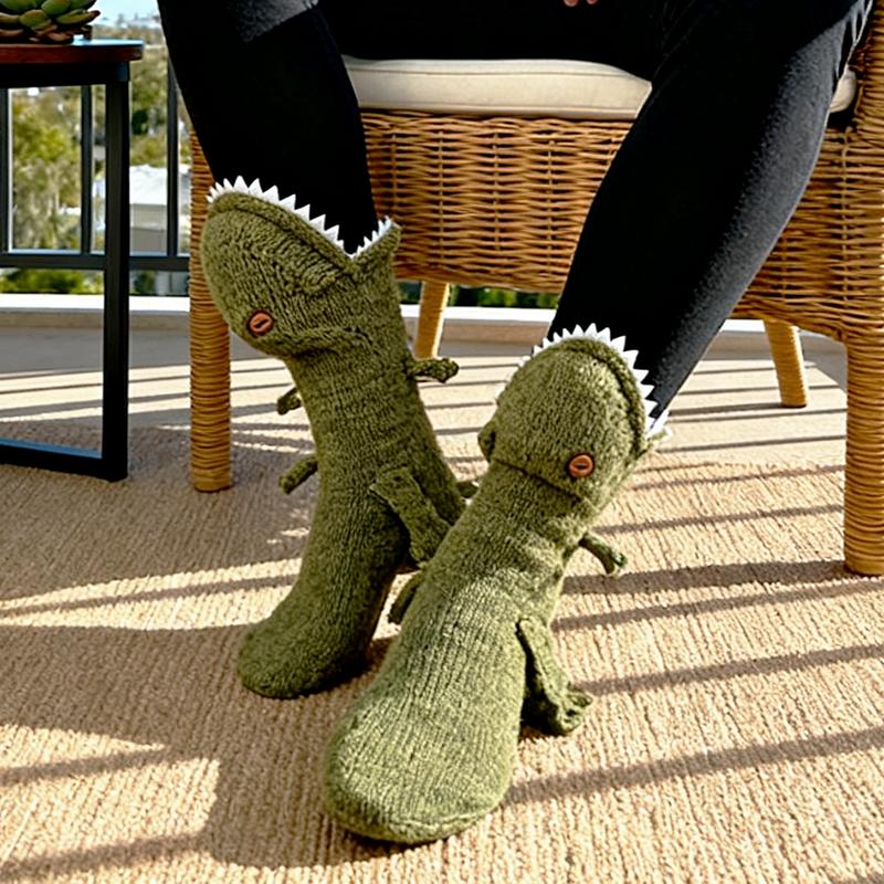 Fun Knit Animal Socks Winter Warm Floor Socks Creative Gift for Friends Unisex Socks Christmas Holiday Gift Womenswear Bridal Ultra Soft Cotton Blend