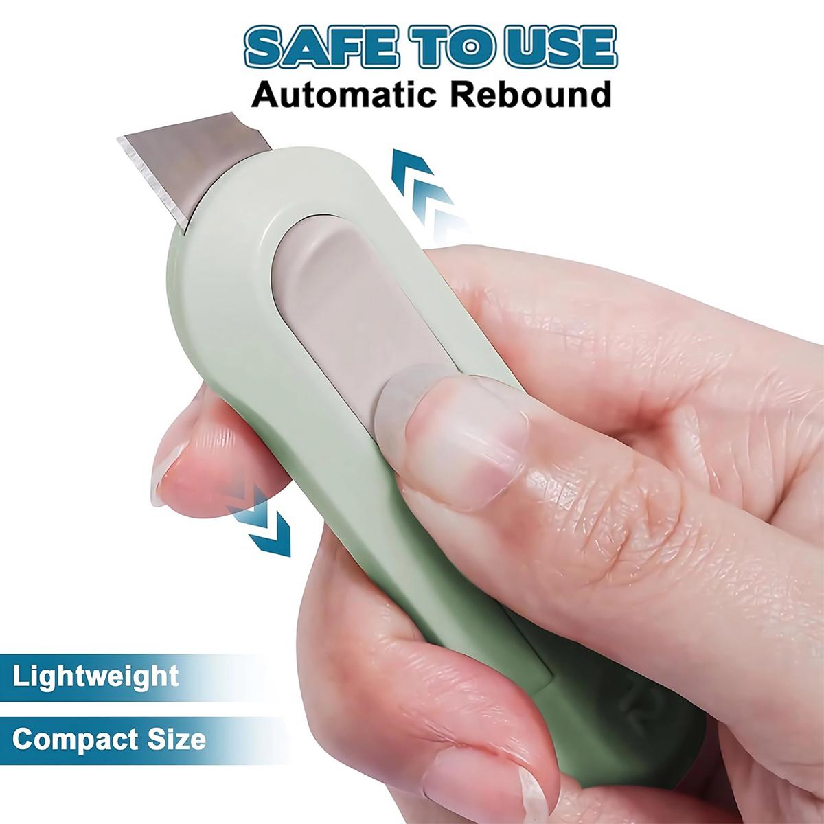 Retractable Box Cutting Knife, Utility Knife for Office Home Use, Cutting Supplies for Wrapping Parcels and Paperboard, Paper Cutters, Cardboard Cutter