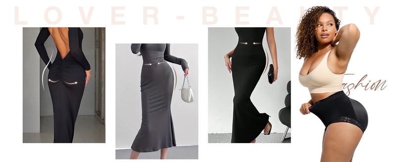 FeelinGirl Black Butt Lifter Shorts Hip Enhancer Tummy Control Shapewear for Women Comfortable Lace Trim Thigh Slimmer Underwear BOYSHORT BOOTYLIFTER