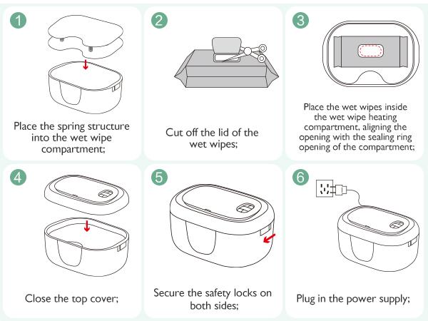 Momcozy Baby Wipe Warmer, Innovative Spring Design, Large Capacity Wipes Dispenser, Fast and Even Heating, 4 Modes of Temperature Heating Control 1 Pack