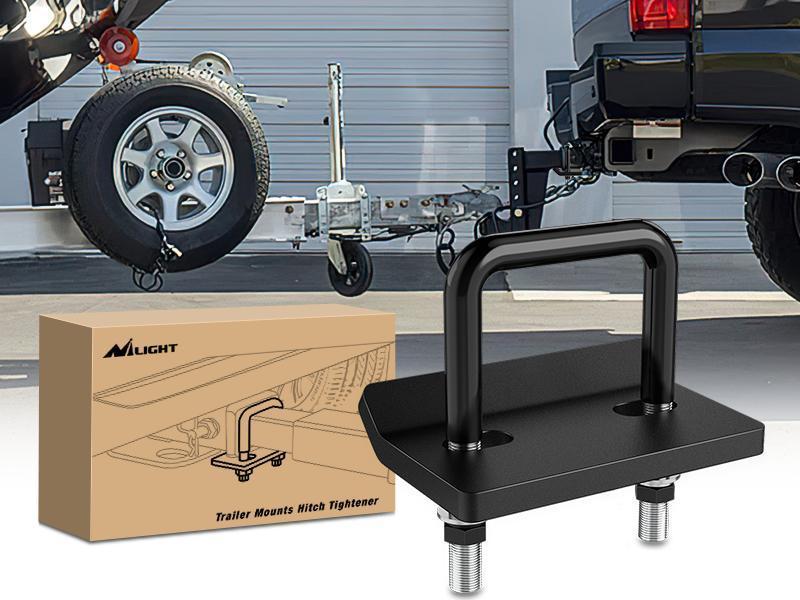 Nilight Trailer Hitch Tightener for 2 1/2 Inch Trailer Hitches 2.5 inch Hitch Mount Anti Rattle Heavy Duty Steel with Rubber Anti-Rust Triple Protective Matte Black Nilight Trailer Hitch Tightener for 2 1/2 Inch Trailer Hitches 2.5 inch Hitch Mount Anti Rattle Heavy Duty Steel with Rubber Anti-Rust Triple Protective Matte Black