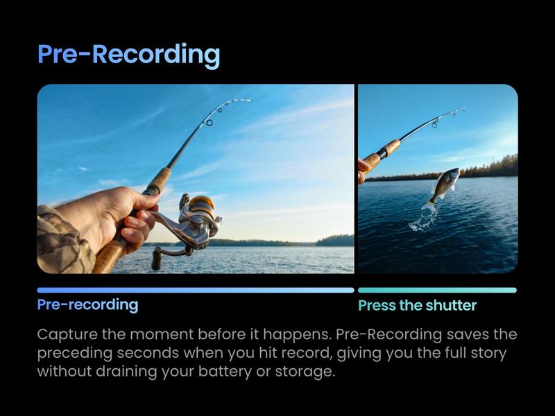 Xtra Edge Pro Action Camera, 4K Vlogging Camera with 1/1.3'' Sensor, 65ft Waterproof, Night View & Stabilization for Cycling, Diving, Sports Shooting