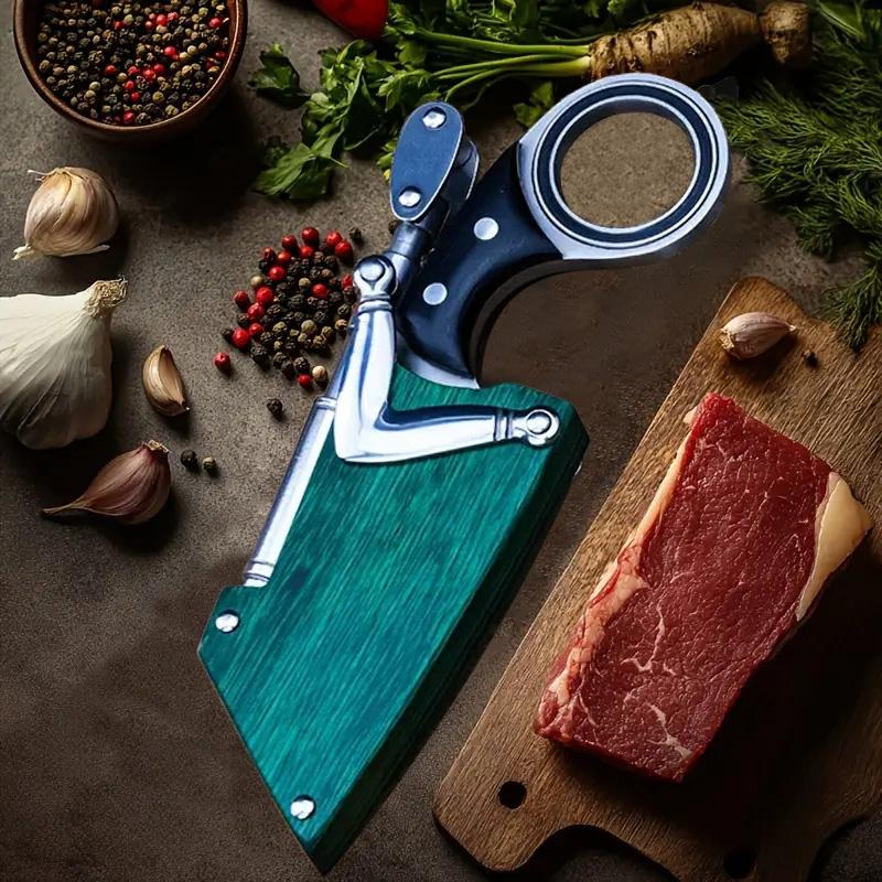 Kitchen knife with wooden sheath, gift for men