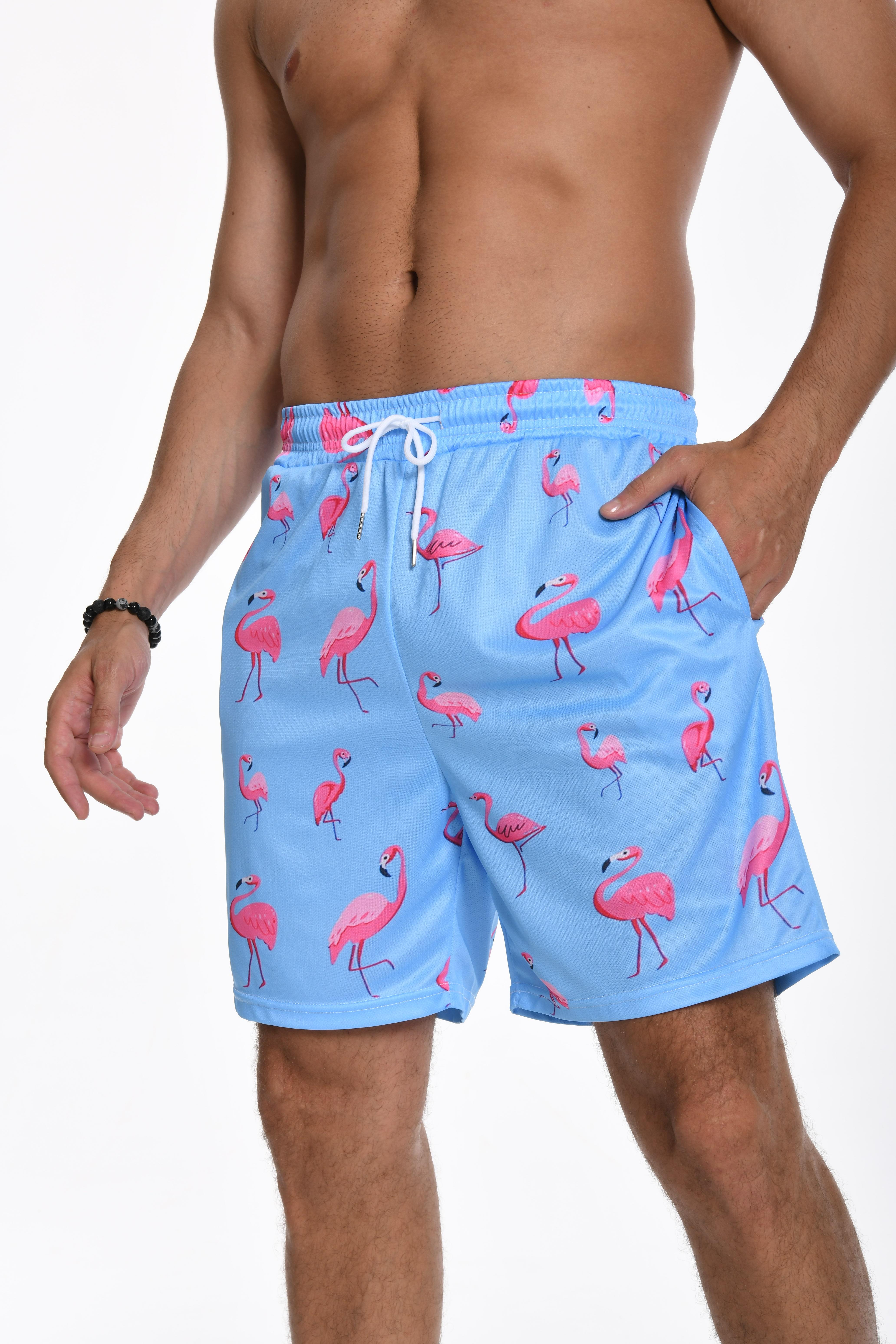 JUNBAOSS Men's Swim Trunks with Compression Stretch Beach Shorts Quick Dry with Pockets No-Chafing Board Shorts, Breathable Fit Hawaii Beach Shorts Swimwear Bathing Suits (SIZE:S-5XL) SpringStatements