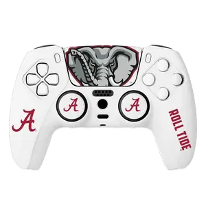 Alabama Starter Bundle compatible for PS5 Official Crimson Tide VarsityGripz Controller Cover for Enhanced Grip and Precision