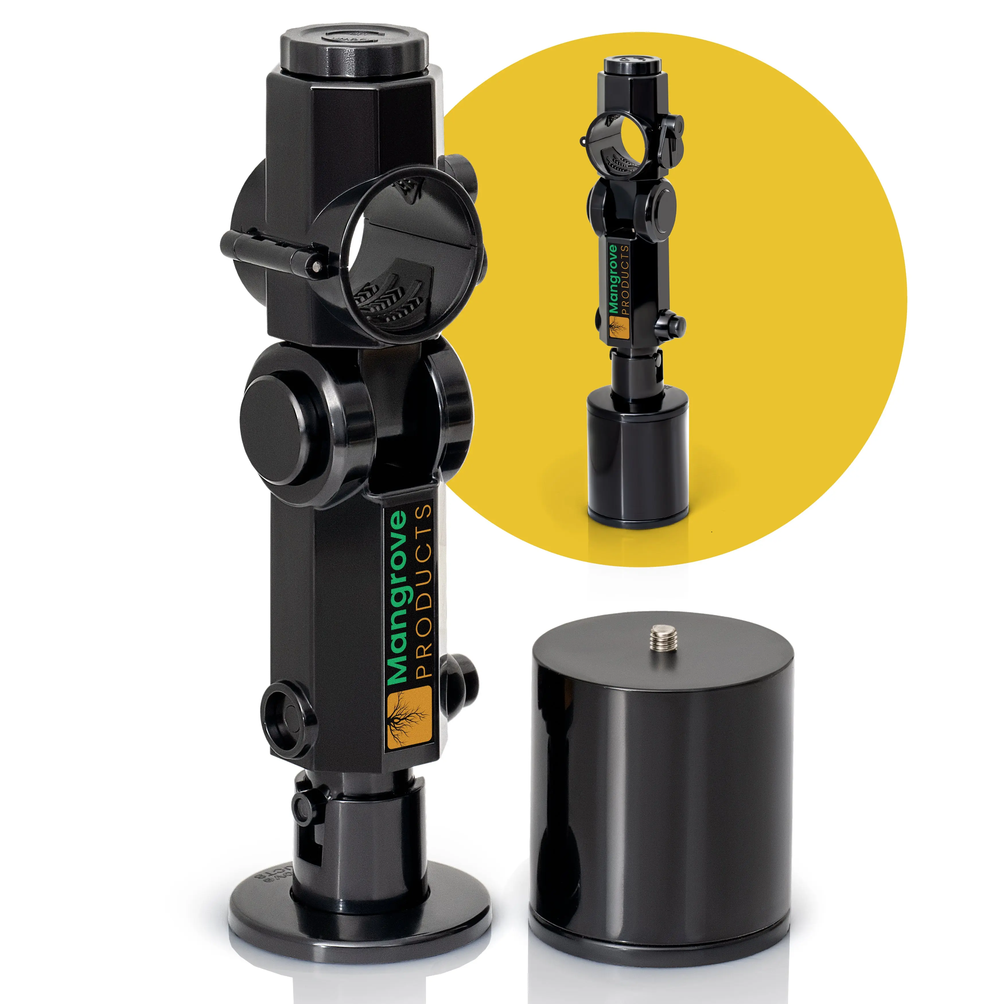 Trolling Motor Stabilizer Gen3 (BLACK) AND TM-Spacer 3.25 inch for Garmin Force-Kraken and Others