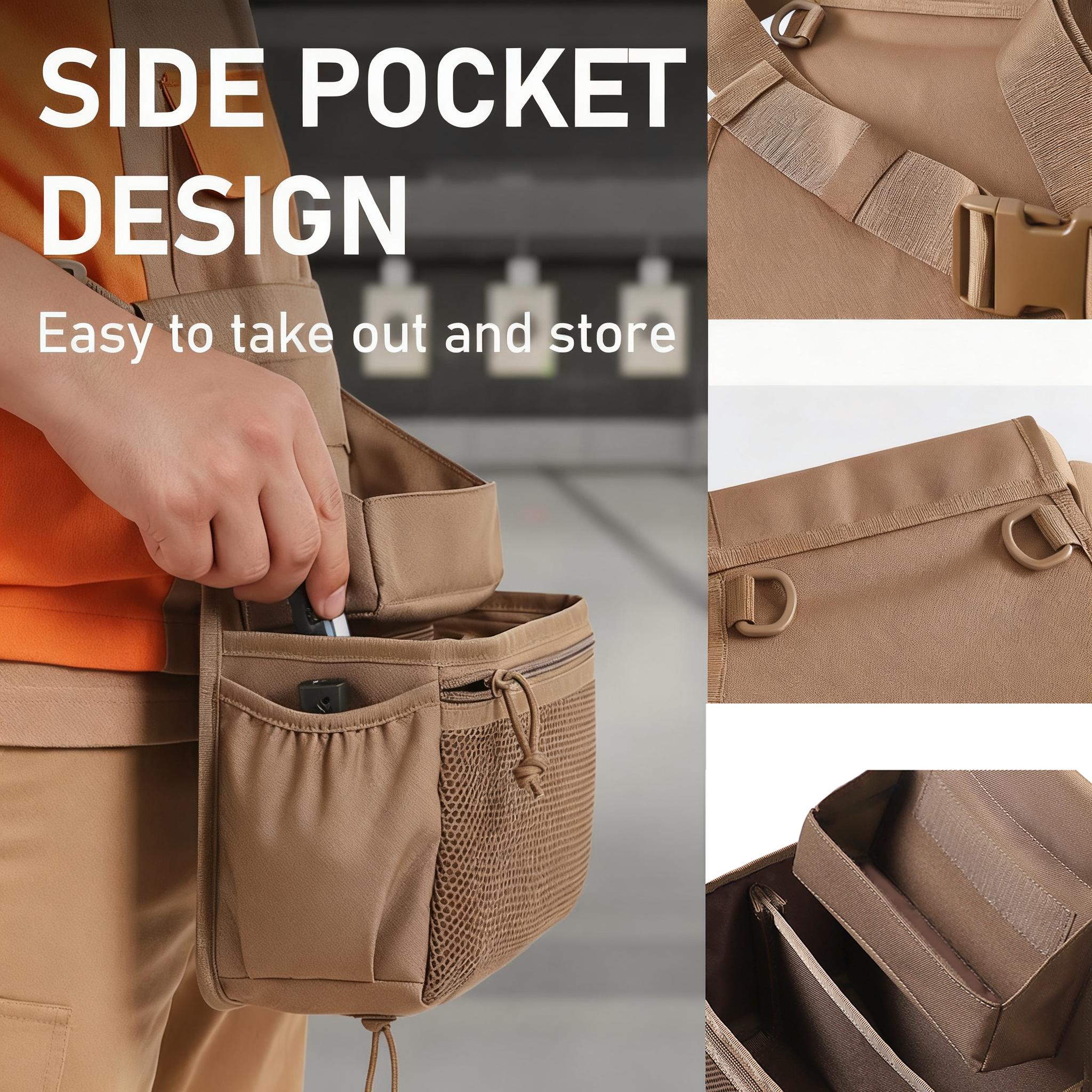 600D Nylon Upgraded Ammo Shell Pouch – Double Layer Waist Bag for 12/20 Gauge Shooting & Hunting