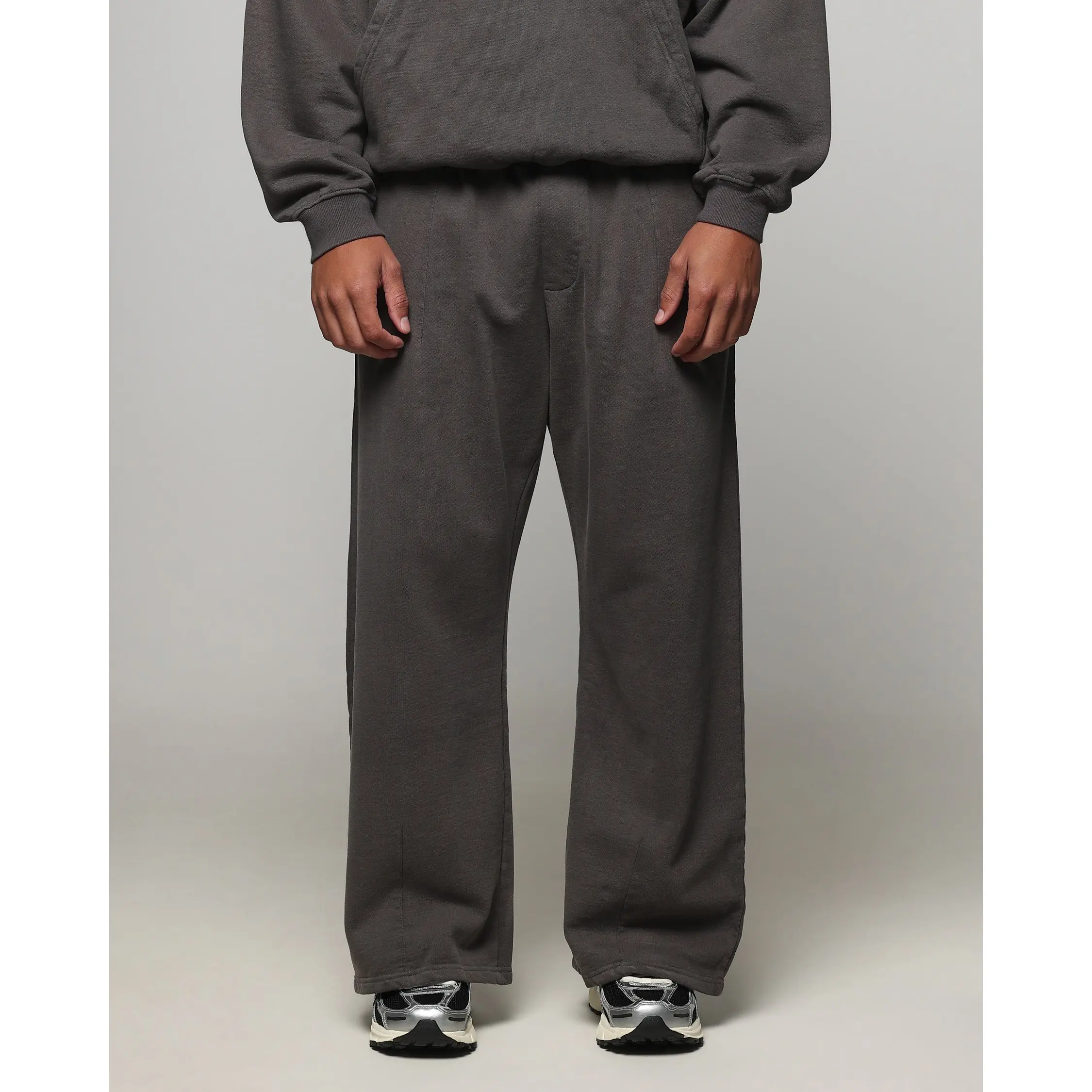 American Thrift Wide Leg Pants Washed Charcoal