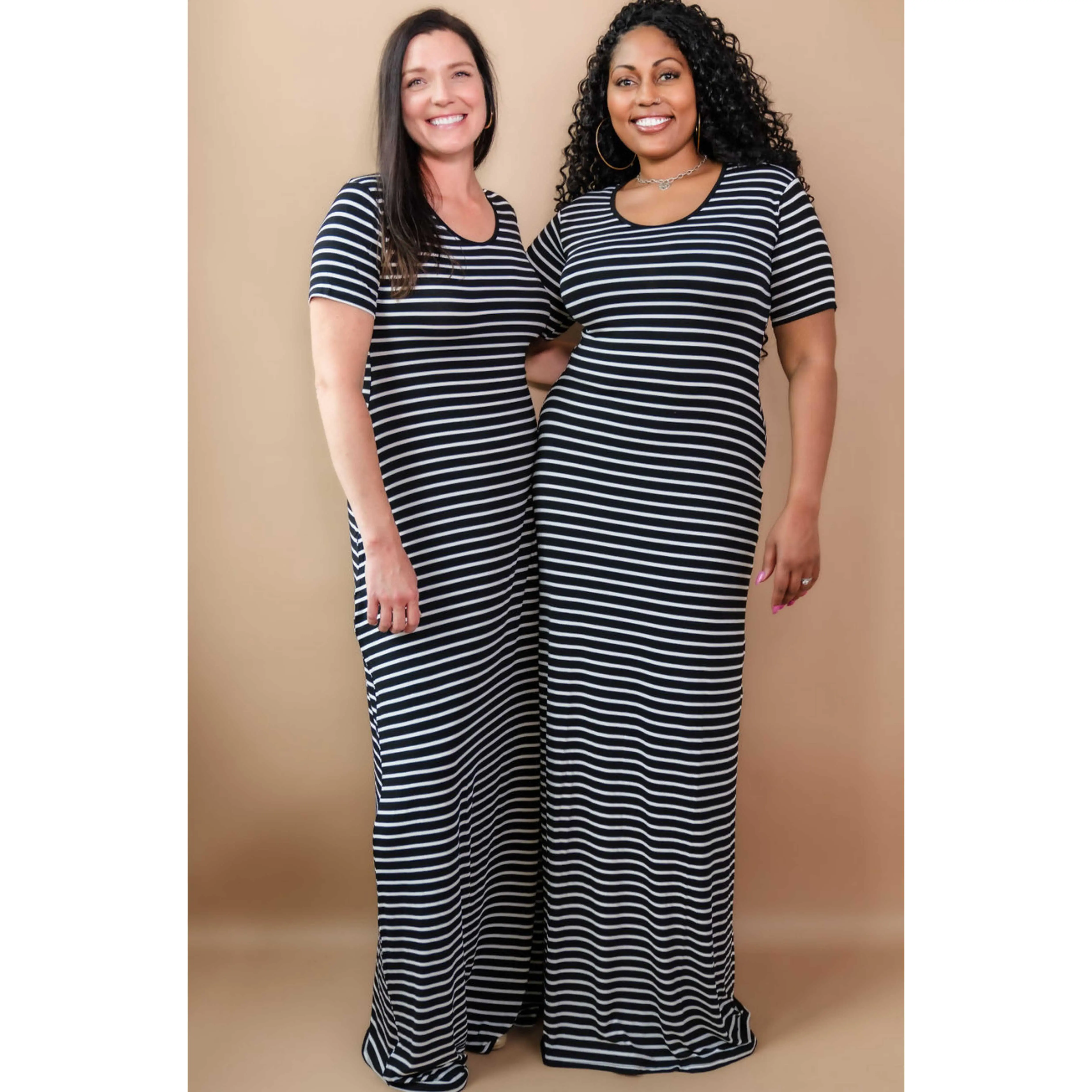 Tall T-Shirt Maxi Dress | Striped - TikTok Shop