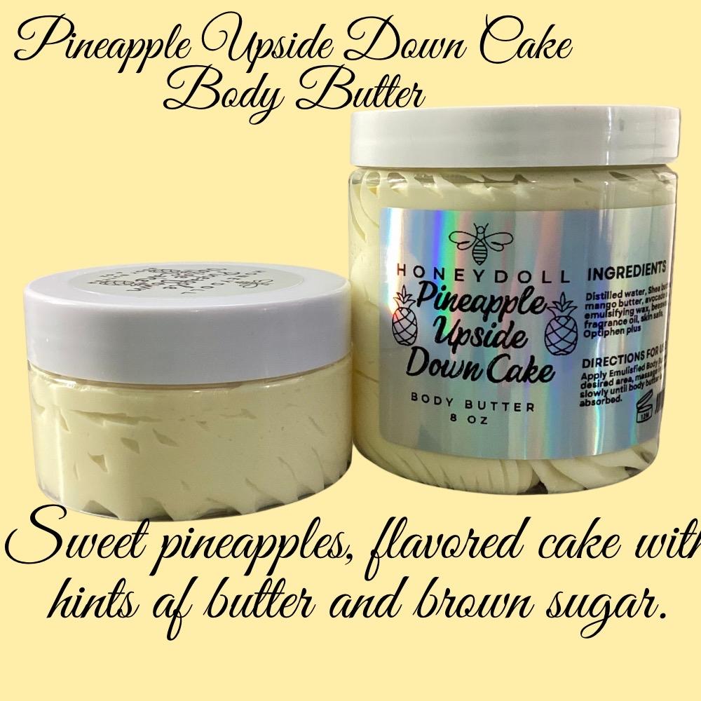 Honeydoll New Crushed Paradise Body Butter - Pineapple Upside Down Cake - Fruity O’s - Unicorn Fairy - Choose Your Scent - Body Butter, 8 oz - Blend