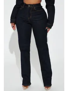 Pinegrove Stretch Straight Leg Jeans - Dark Wash, Slim Fit, 5 Pocket, 36" Inseam, 11" High Rise, 75% Cotton, 23% Polyester, 2% Spandex