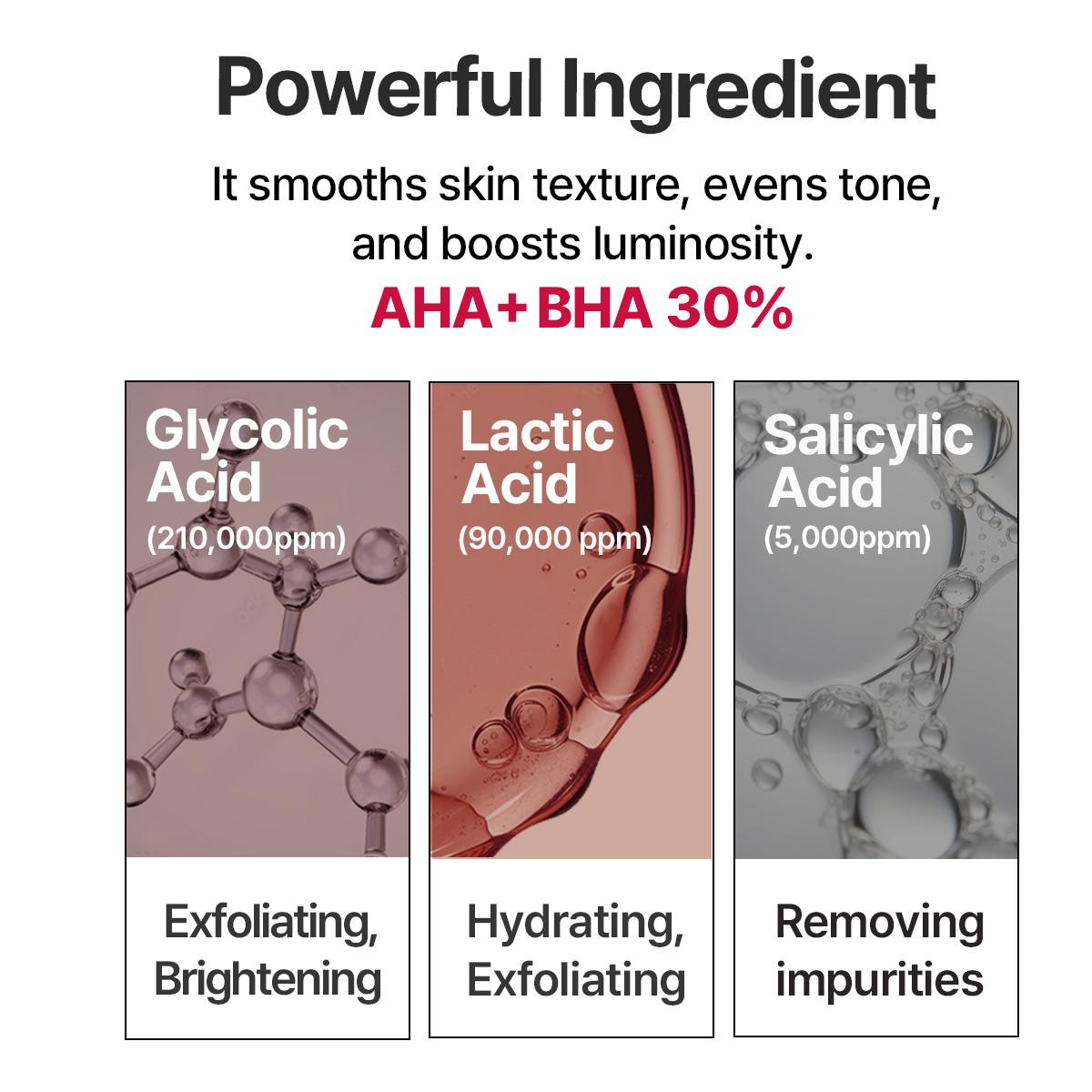 [Heimish RX] AHA BHA 30% Peeling Serum 35ml for Acne-Prone Skin Exfoliating Formula for Radiant Even Toned Skin & Clear Pores