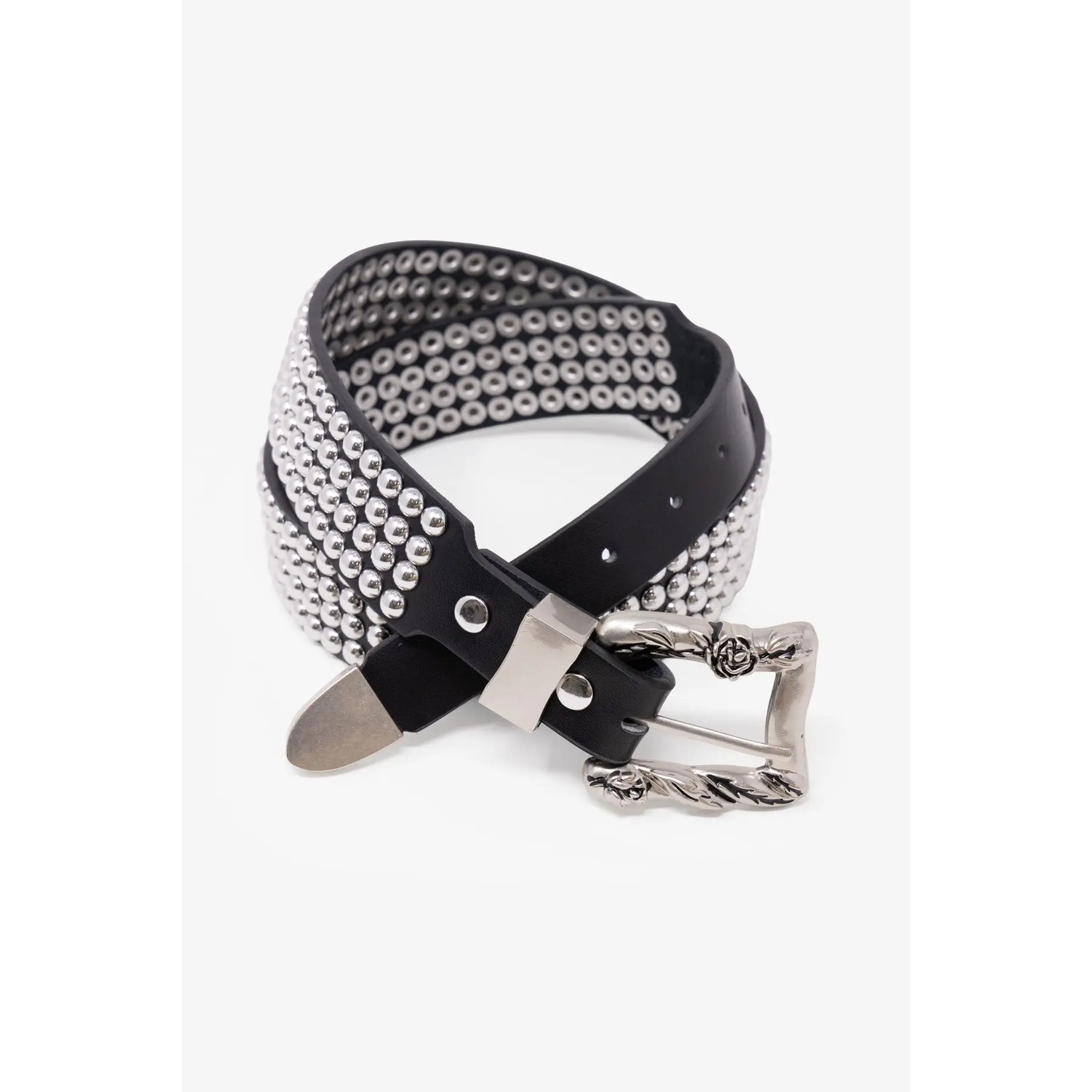 mnml Vintage Studded Belt - Black