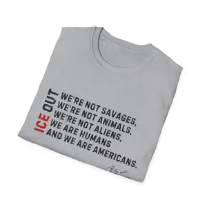 Retro Before I say thanks to god, I’m going to say, I.C.E out T-Shirt, Political Activist T-Shirt, Immigrant Rights, 90s Style swears Top