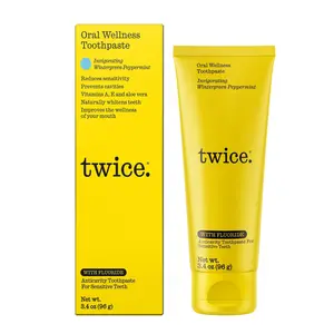 Fluoride Toothpaste with Wintergreen & Peppermint – Fresh Breath & Cavity Protection, 3.4oz