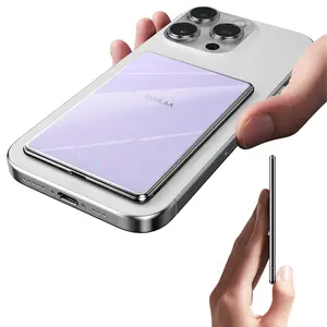 KUULAA Magnetic Portable Battery Pack, 5,000mAh Wireless Power Bank, PD Fast Charging for Magsafe Charger with USB-C, Chargeable iPhone 17/16/15/14/13/12 Series