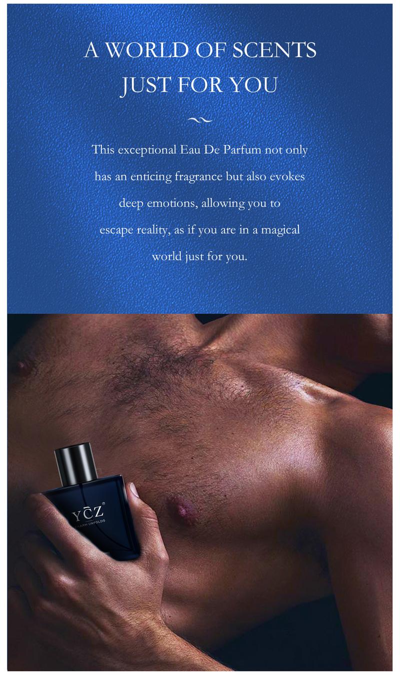 YCZ Midnight Gentleman Eau de Parfum 50ml - Lasting Oriental Woody Scent with Vanilla Orchid & Sandalwood Notes for Enhanced Confidence & Charm - Aromatic Marine Perfume Spray for Men - Fragrances Blue YCZ Midnight Gentleman Eau de Parfum 50ml - Lasting Oriental Woody Scent with Vanilla Orchid & Sandalwood Notes for Enhanced Confidence & Charm - Aromatic Marine Perfume Spray for Men - Fragrances Blue