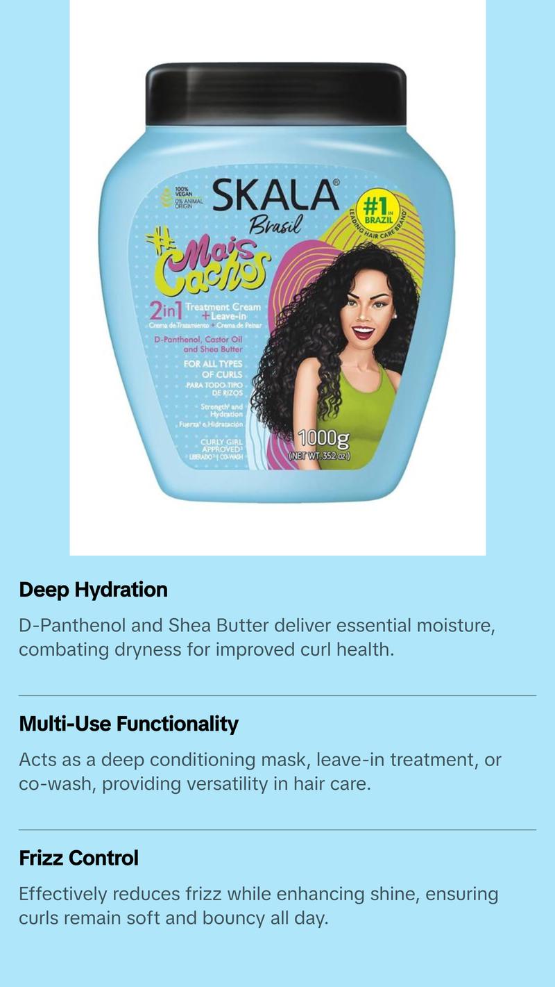 SKALA Expert 2-in-1 Hair Treatment Mais Cachos 35.2oz