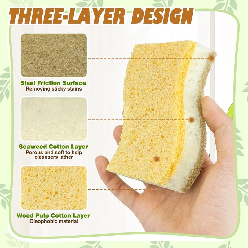 Rantizon Magic Cleaning Sponge 12pcs Scratch-Free Multipurpose Cleaning Scrubber, Eco-Friendly, Kitchen Cleaning Gadgets, Degraded Cotton Surface Rantizon Magic Cleaning Sponge 12pcs Scratch-Free Multipurpose Cleaning Scrubber, Eco-Friendly, Kitchen Cleaning Gadgets, Degraded Cotton Surface