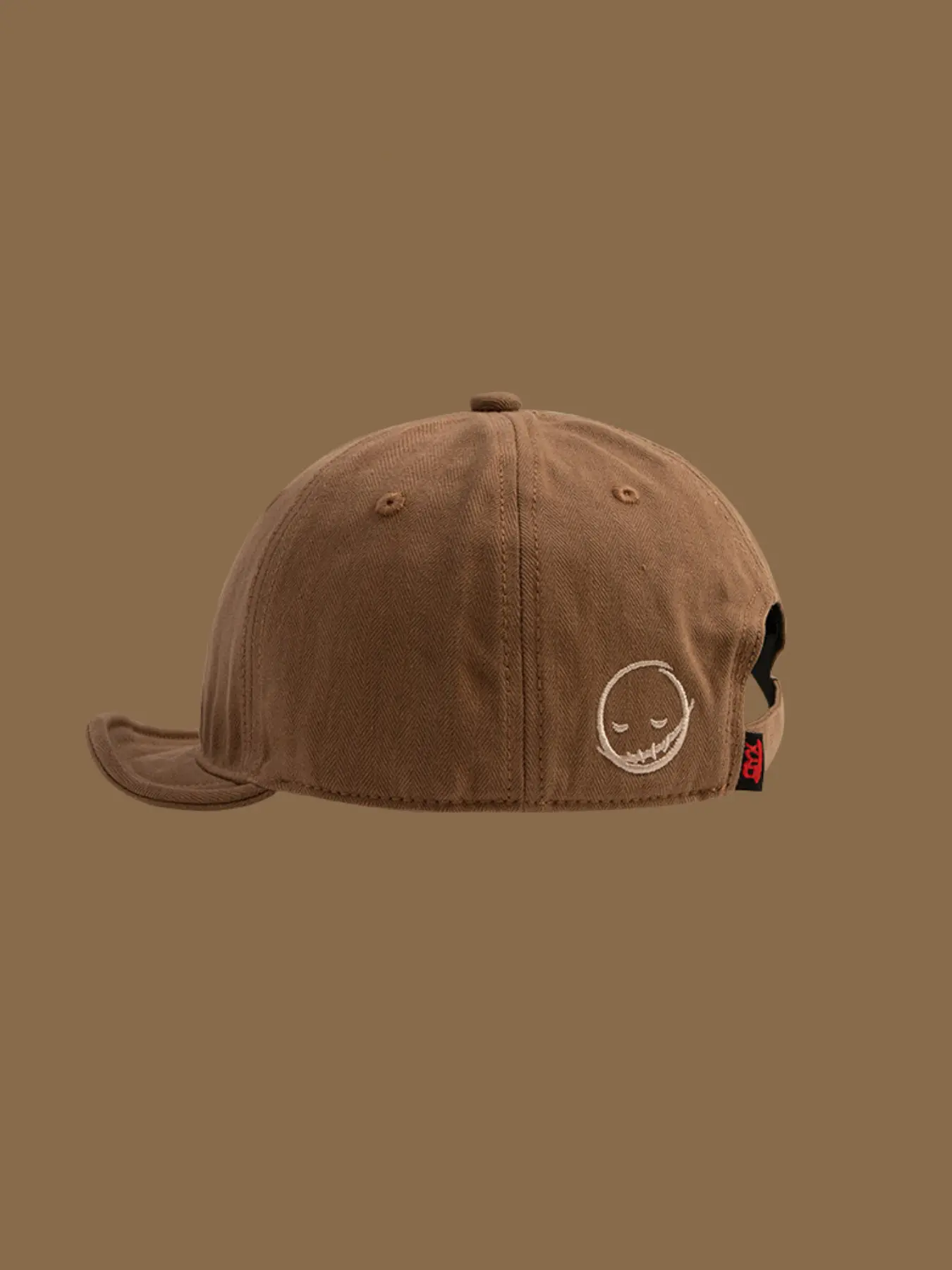 Short Brim Soft Top Smiley Face Embroidered Baseball Cap, Washable Cotton Sun Hat, Premium Casual Hat, Summer Hat for Everyday Wear, Versatile Shade Hat, Premium Quality Cap